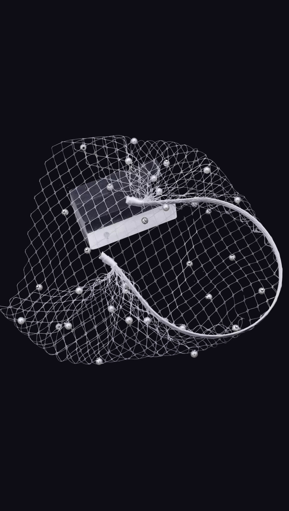 Elise Perlen-Tüll-Haarband