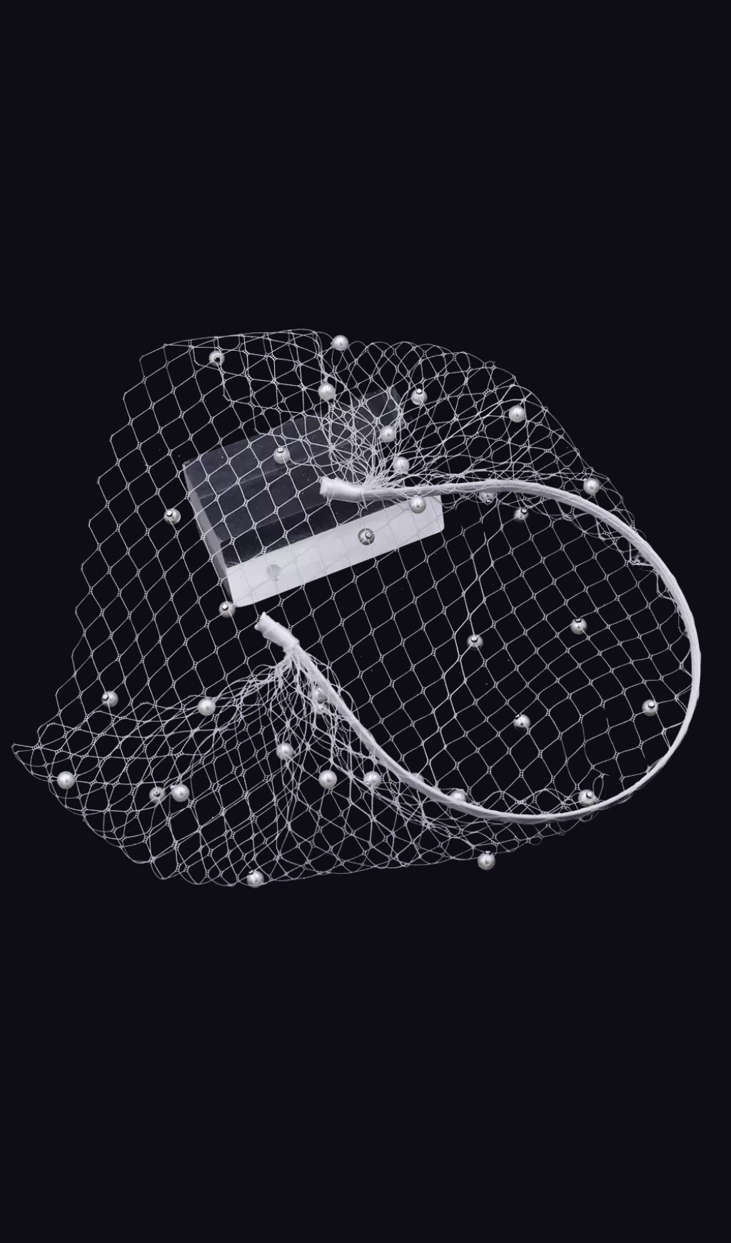 Elise Perlen-Tüll-Haarband