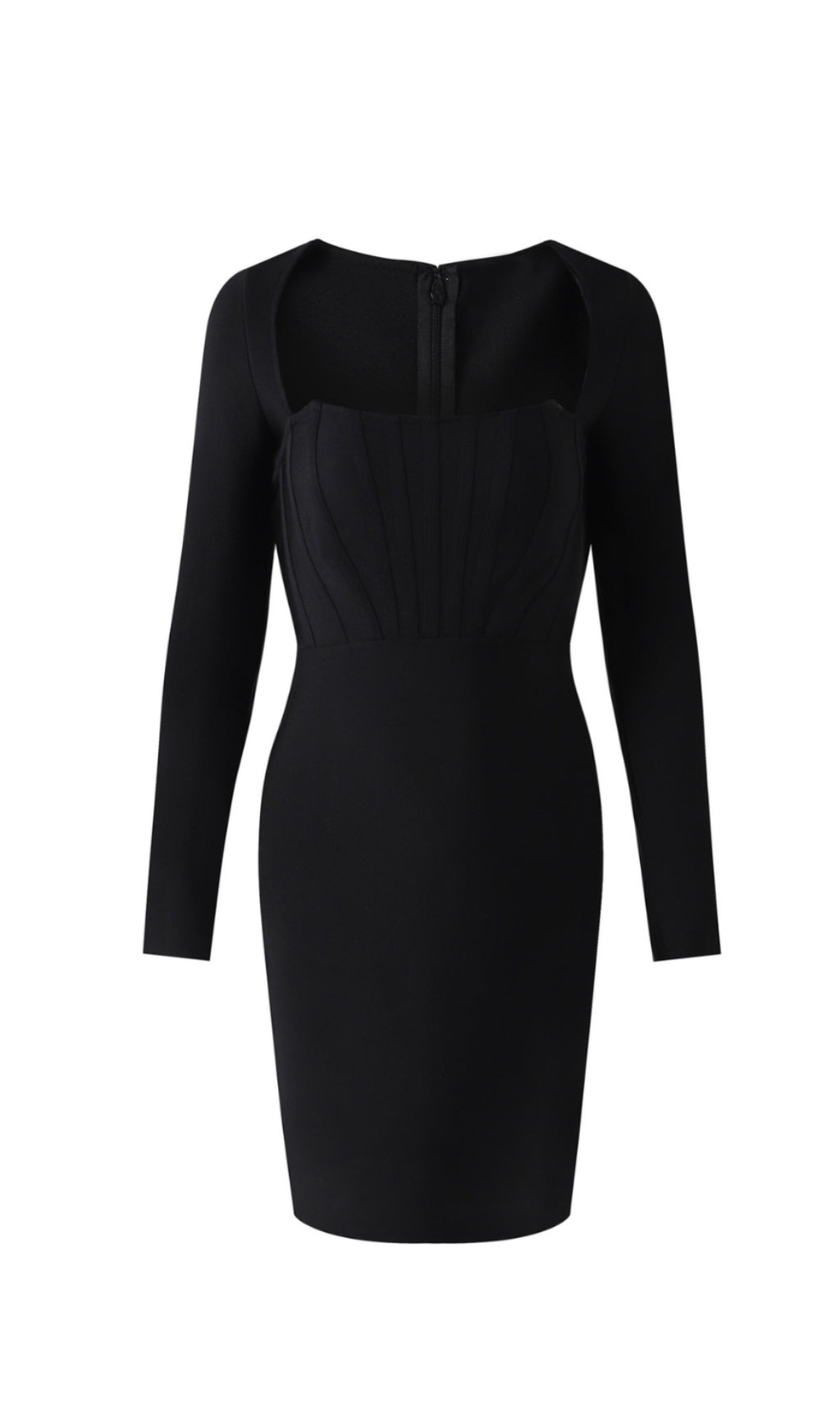 ALEXANDRA BODYCON BANDAGE MINI DRESS IN BLACK