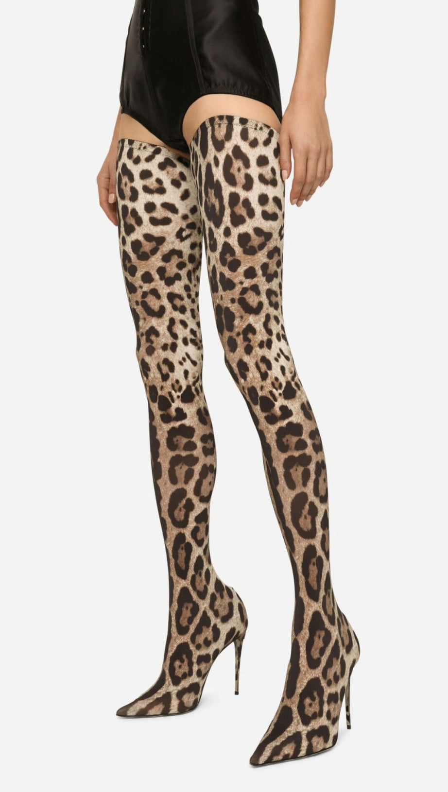 Overknee-Stiefel „Giselle“ mit Leopardenmuster