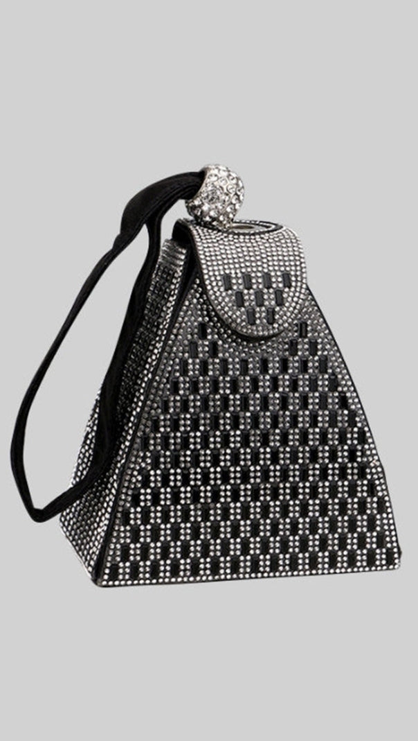 AIIZIE RHINESTONE-EMBELLISHED PYRAMID HANDBAG - product image