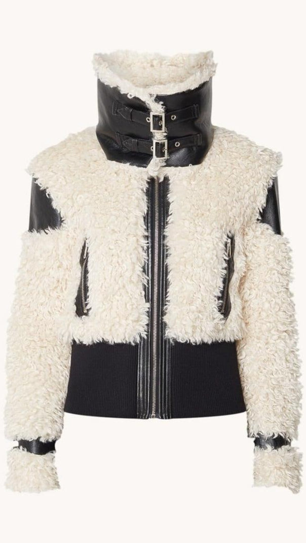 AIIZIE INKIA FAUX FUR BOMBER JACKET - product image