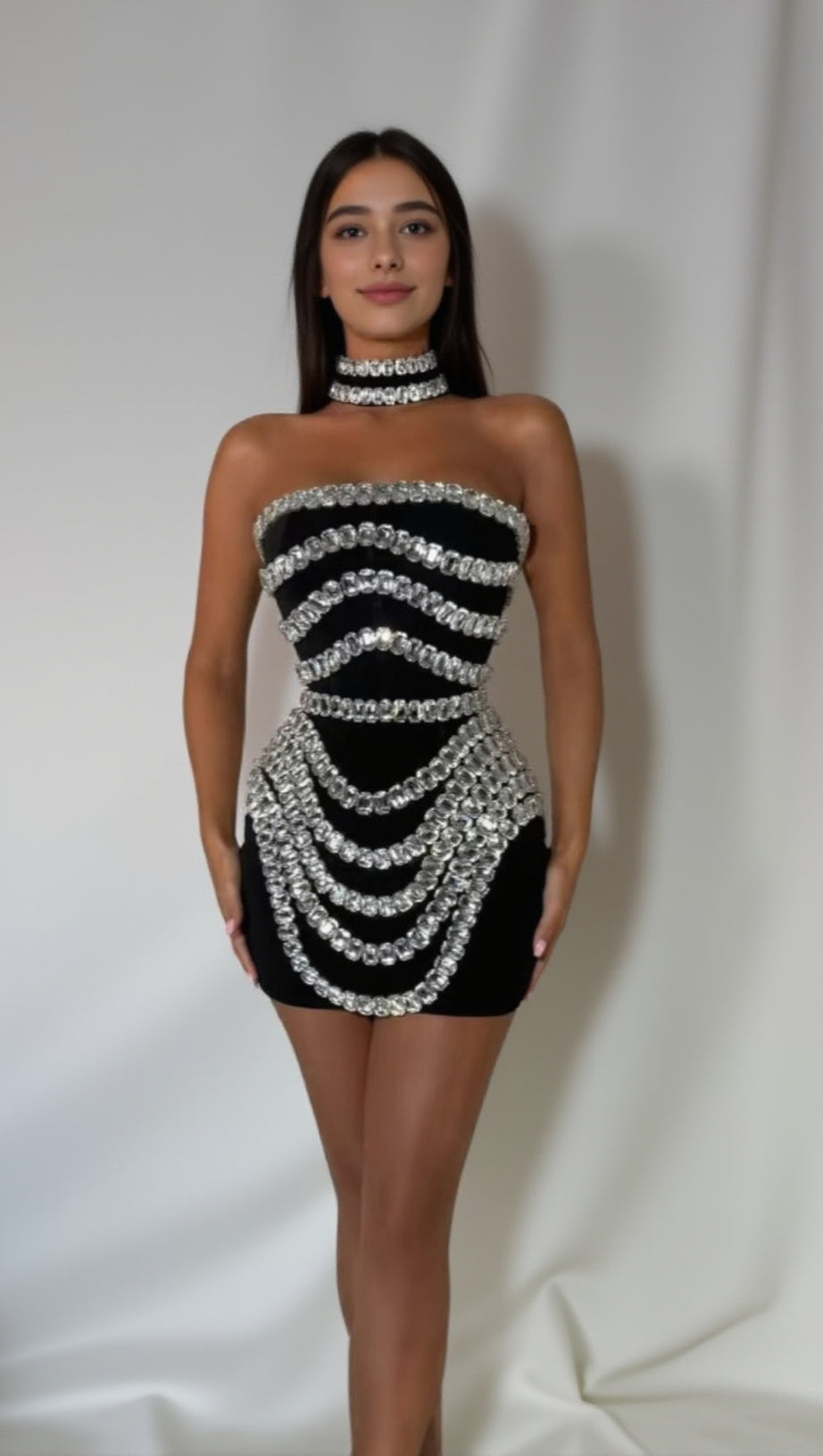 GONNA CON FASCIA E STRASS GONNA STRETTA CON FIANCHI