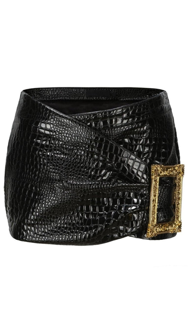 AIIZIE HEDDA LEATHER MINI SKIRT - product image