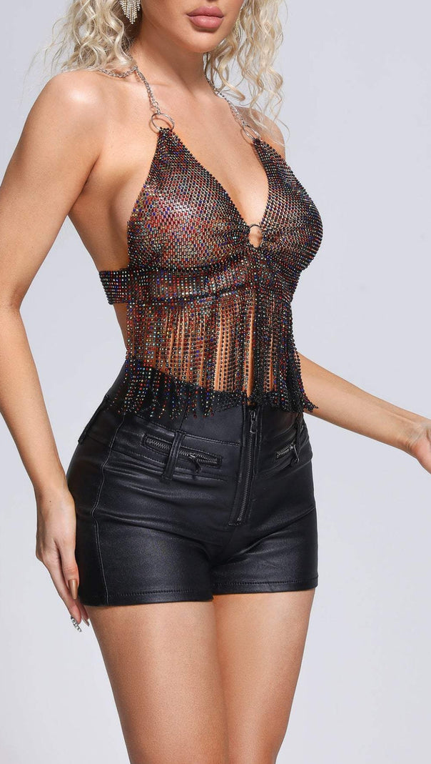 AIIZIE PU LEATHER SHORTS - product image
