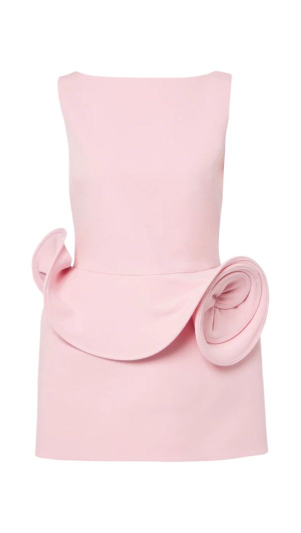 AIIZIE EADWIELLA FLORAL APPLIQUÉ BACKLESS MINI DRESS - product image