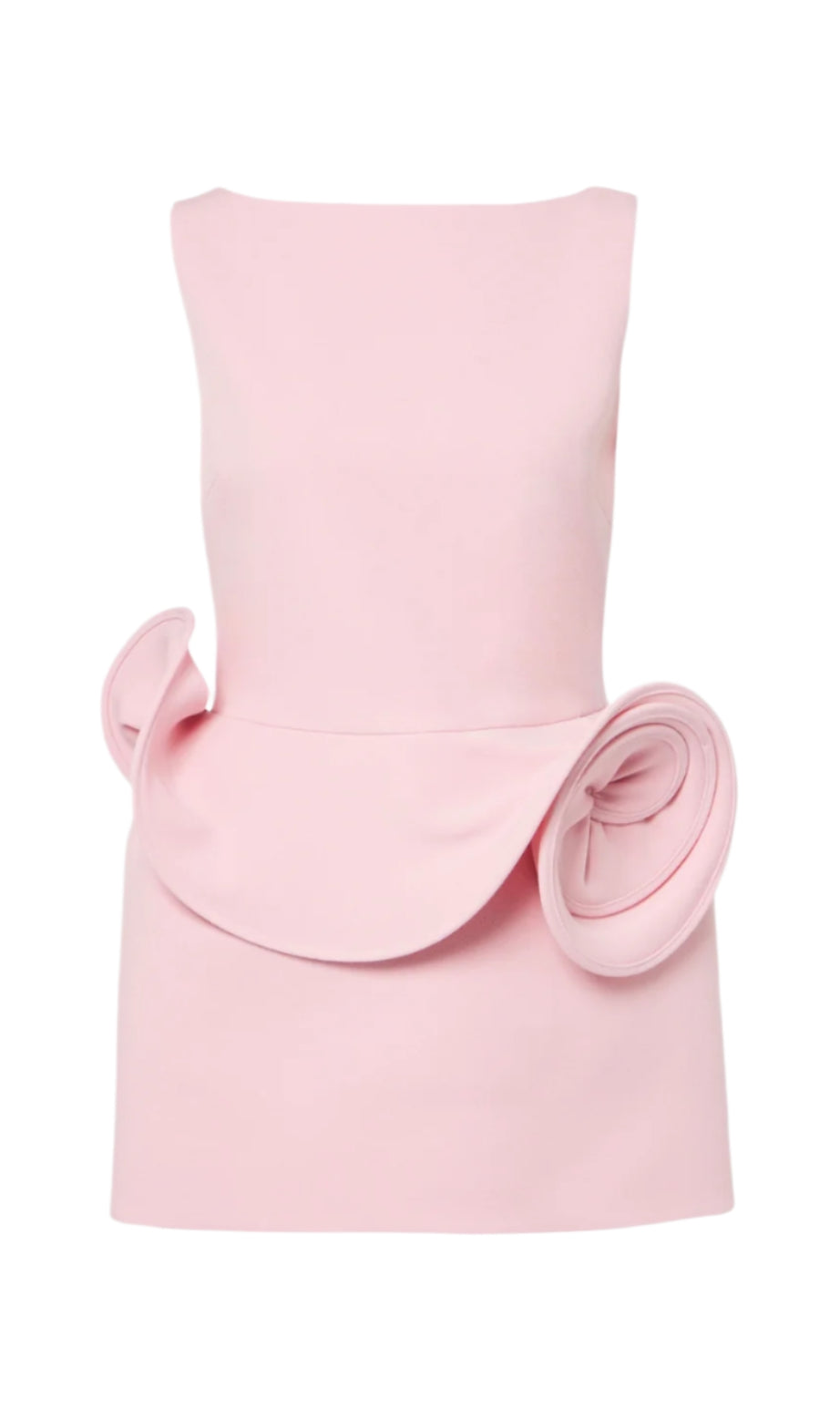 Eadwiella Floral Appliqué Backless Mini Dress