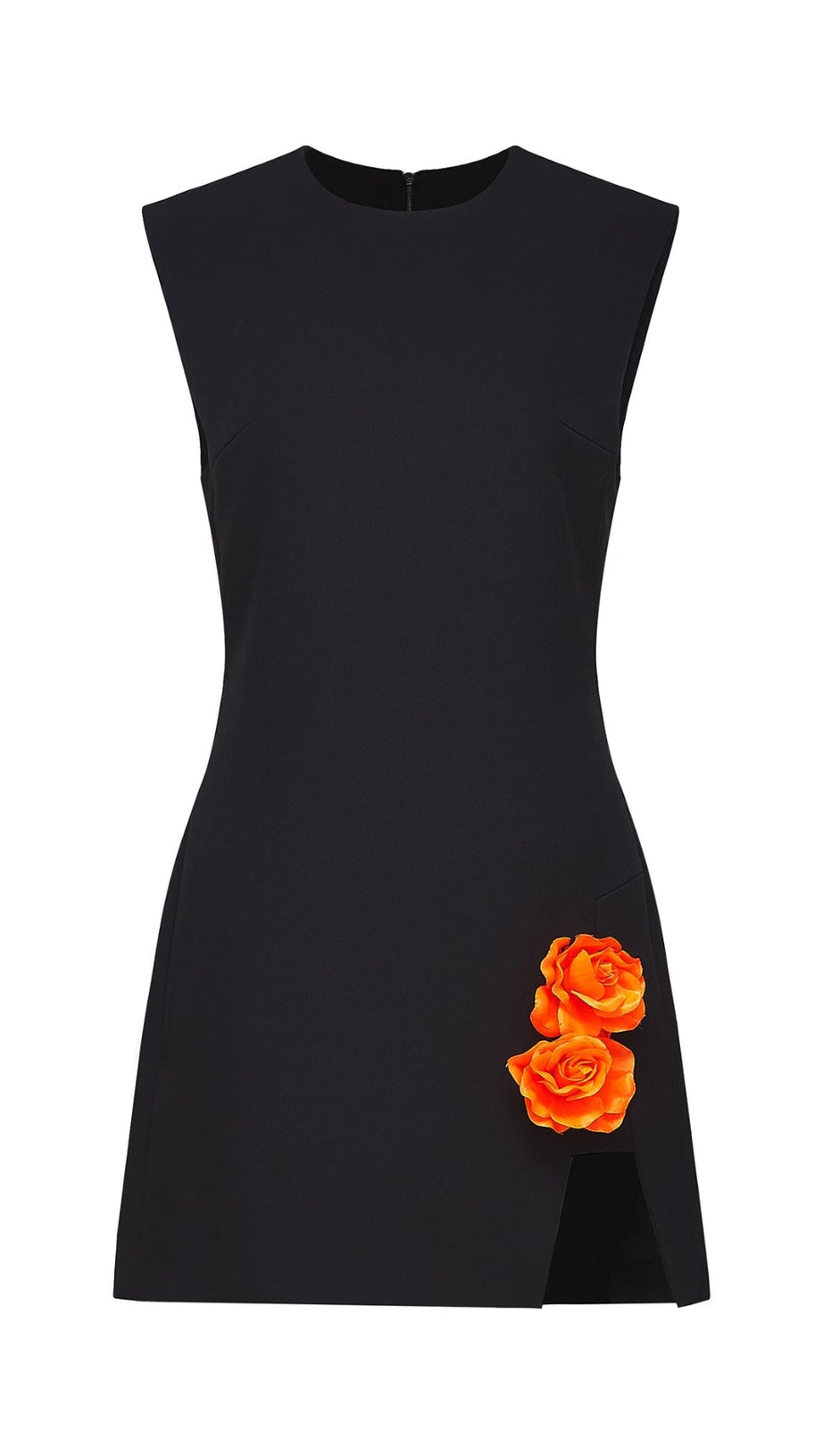ROXANE FAUX-FLORAL EMBELLISHED MINI DRESS