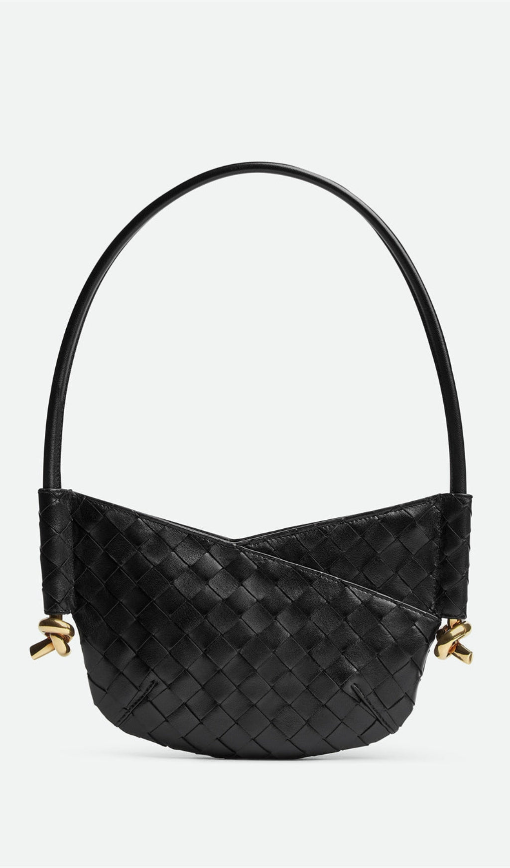 AIIZIE AZALEA WEAVE MINI SHOULDER BAG - BLACK - product image