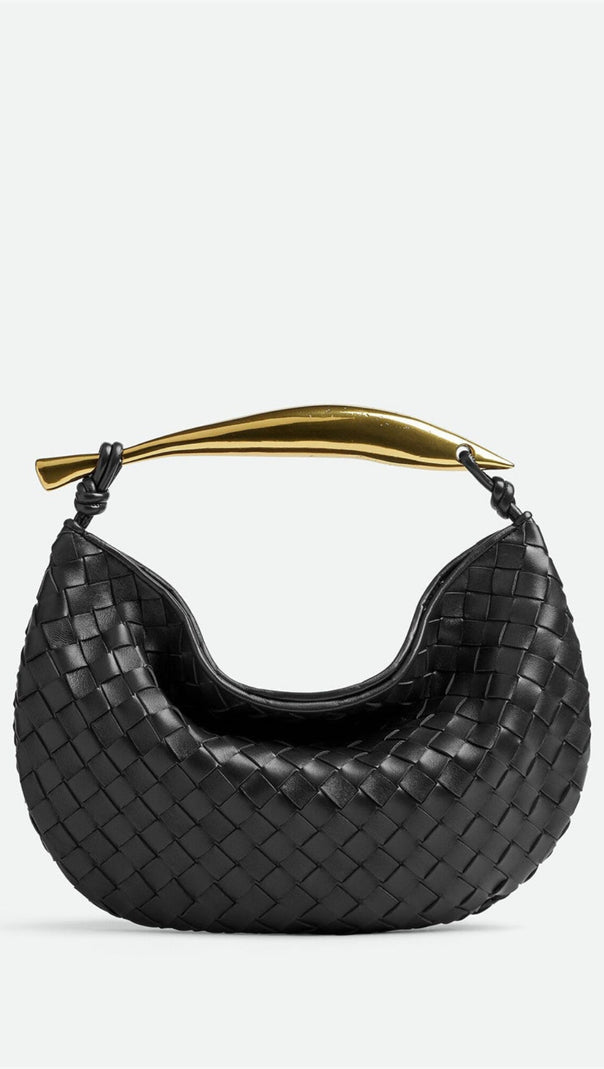 AIIZIE AVIANNA WEAVE METAL HANDBAG - BLACK - product image