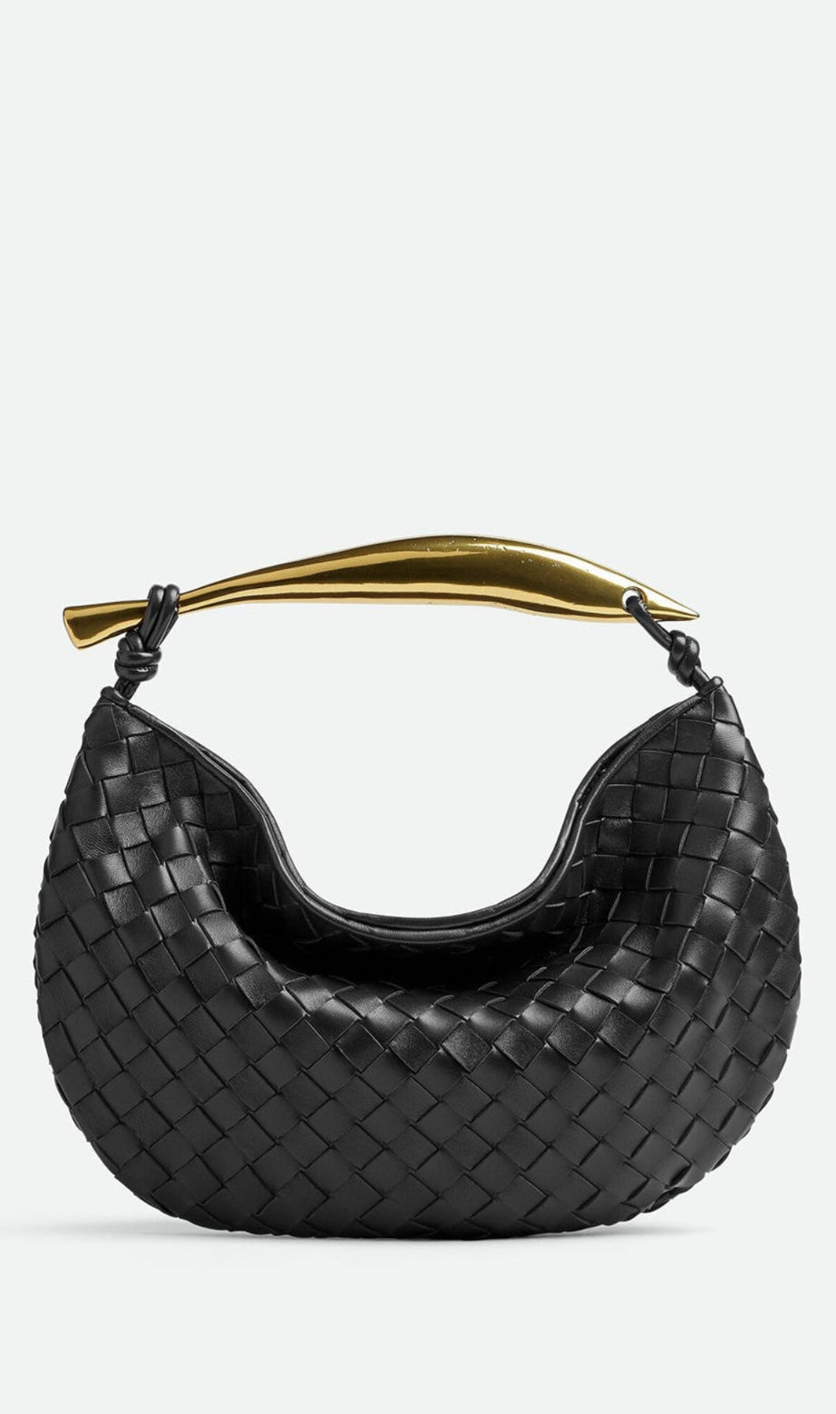 Avianna Weave Metal Handbag - Black