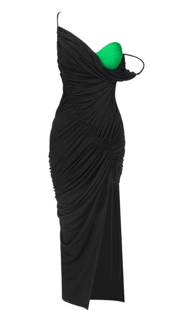 AIIZIE FRENCH BLACK SLING DRESS KNIT BANDAGE - product image