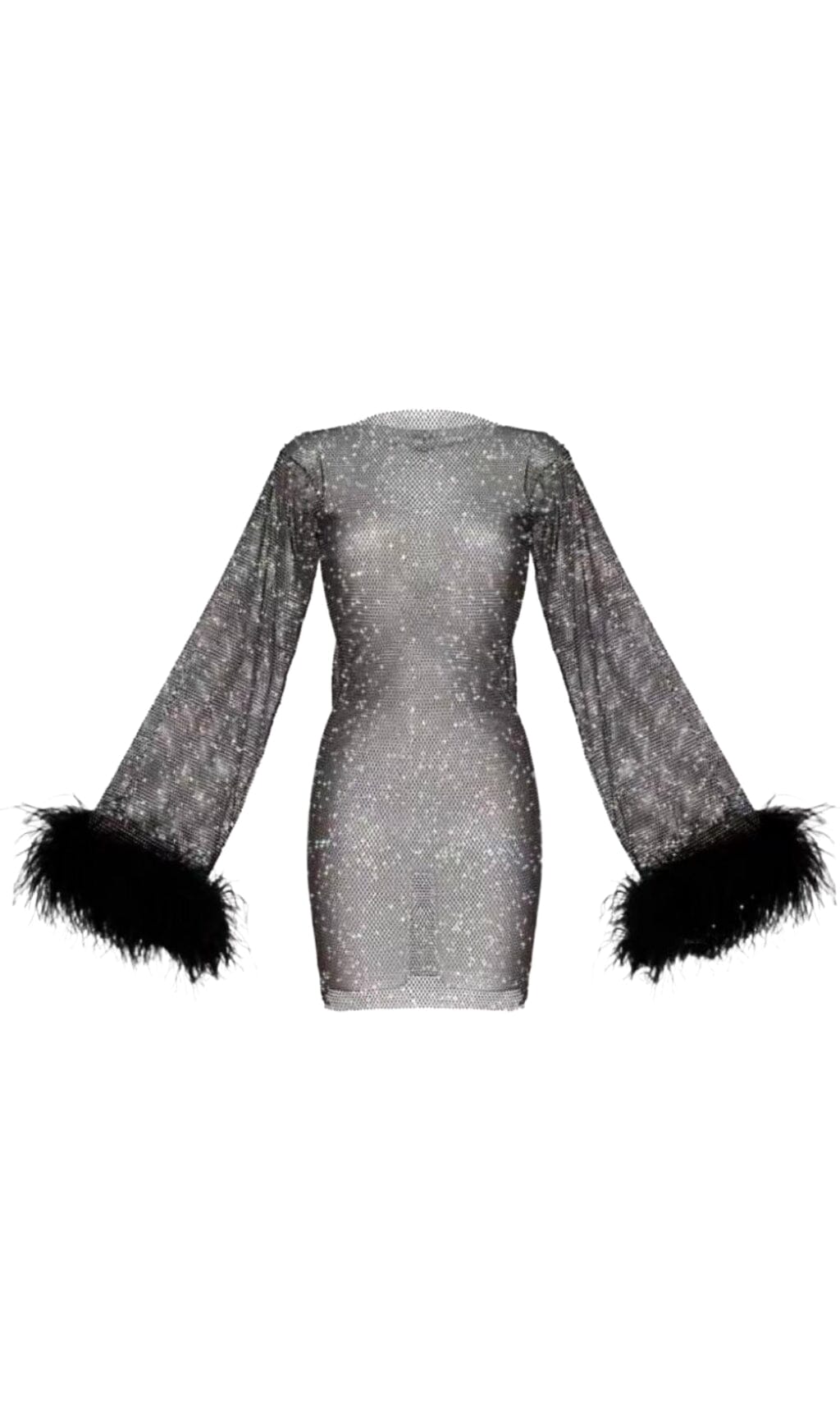 MINIKLEID AUS MESH MIT FEDERN