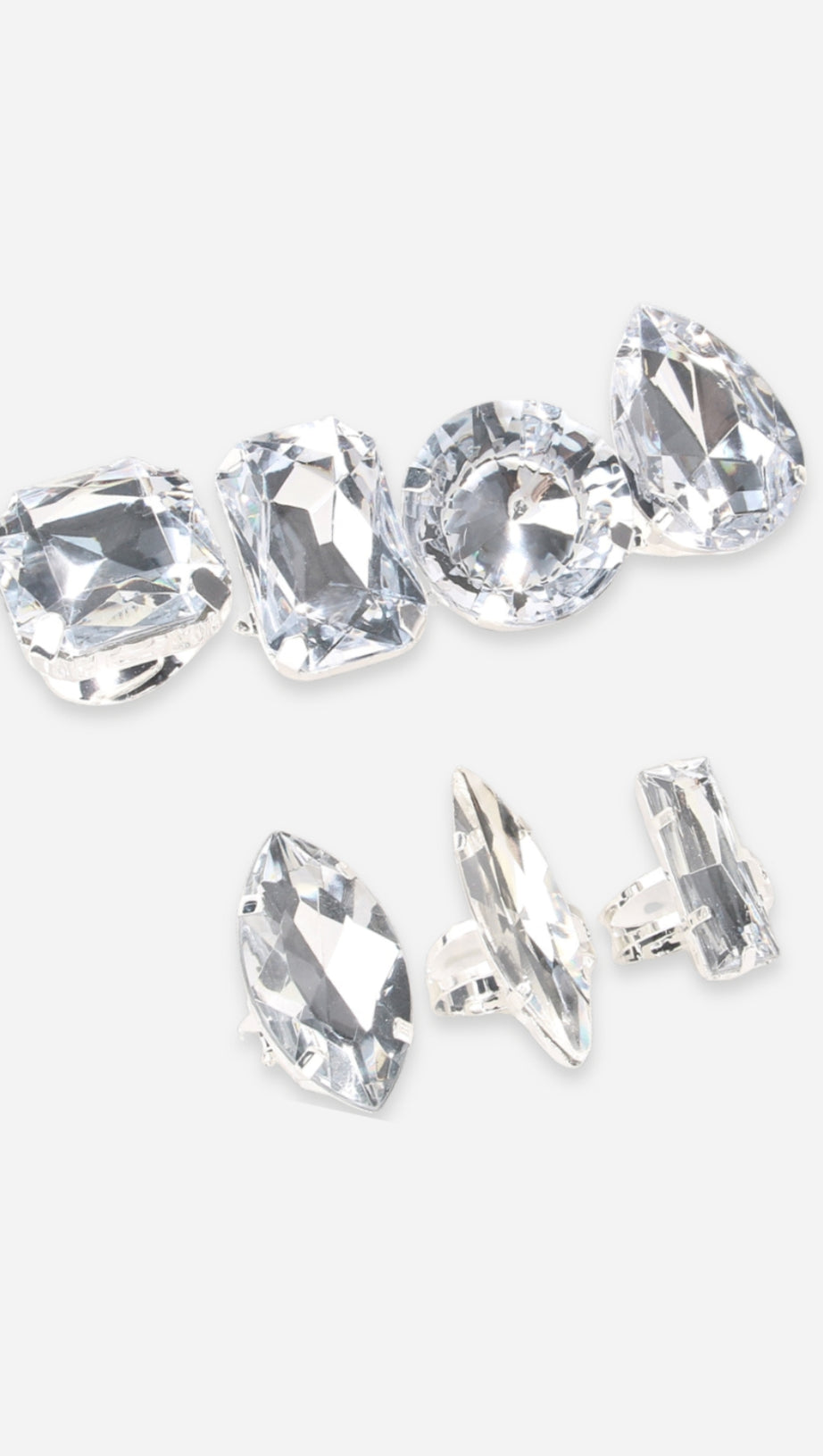 Dana Kristallringe 7er Set