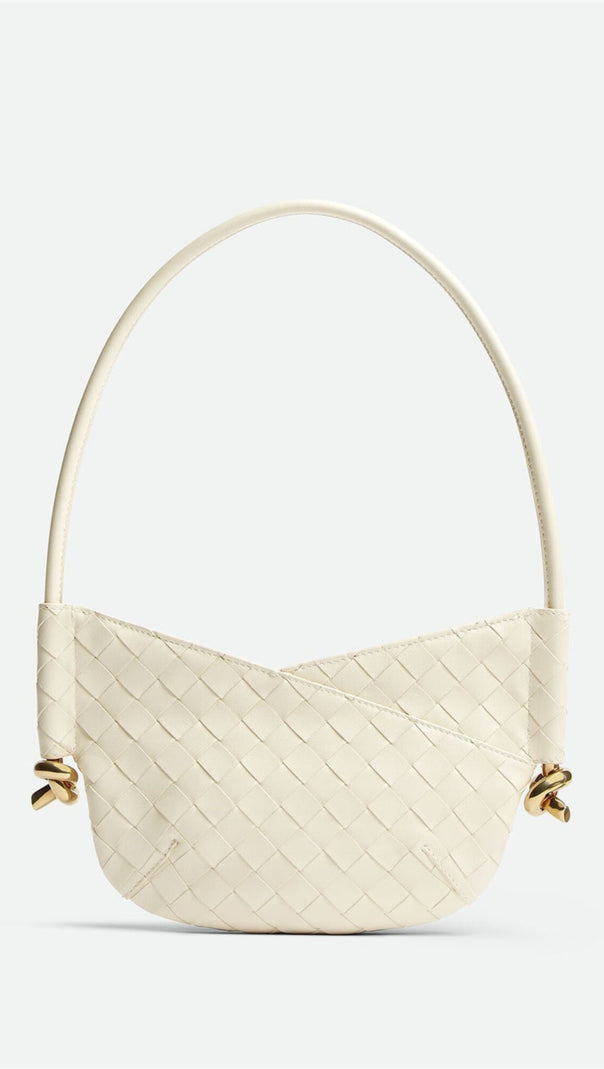 AIIZIE AZALEA WEAVE MINI SHOULDER BAG - WHITE - product image