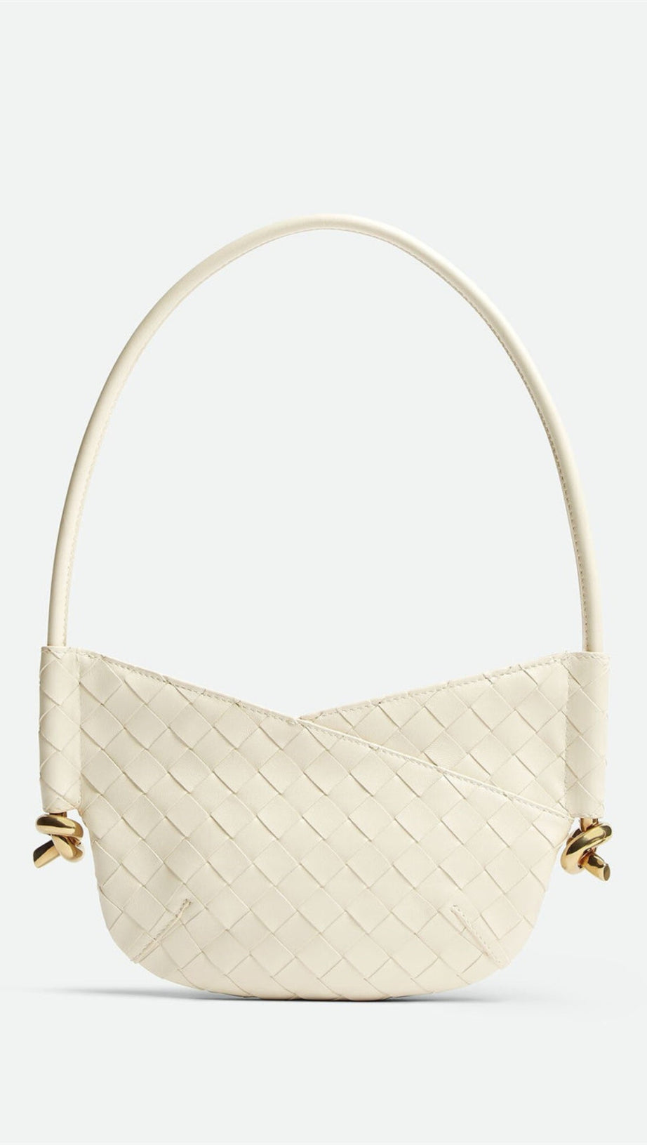 AZALEA WEAVE MINI SHOULDER BAG - WHITE