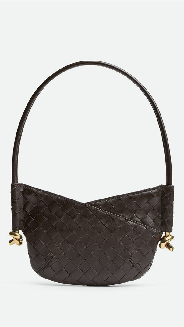 AIIZIE AZALEA WEAVE MINI SHOULDER BAG - CHOCOLATE - product image