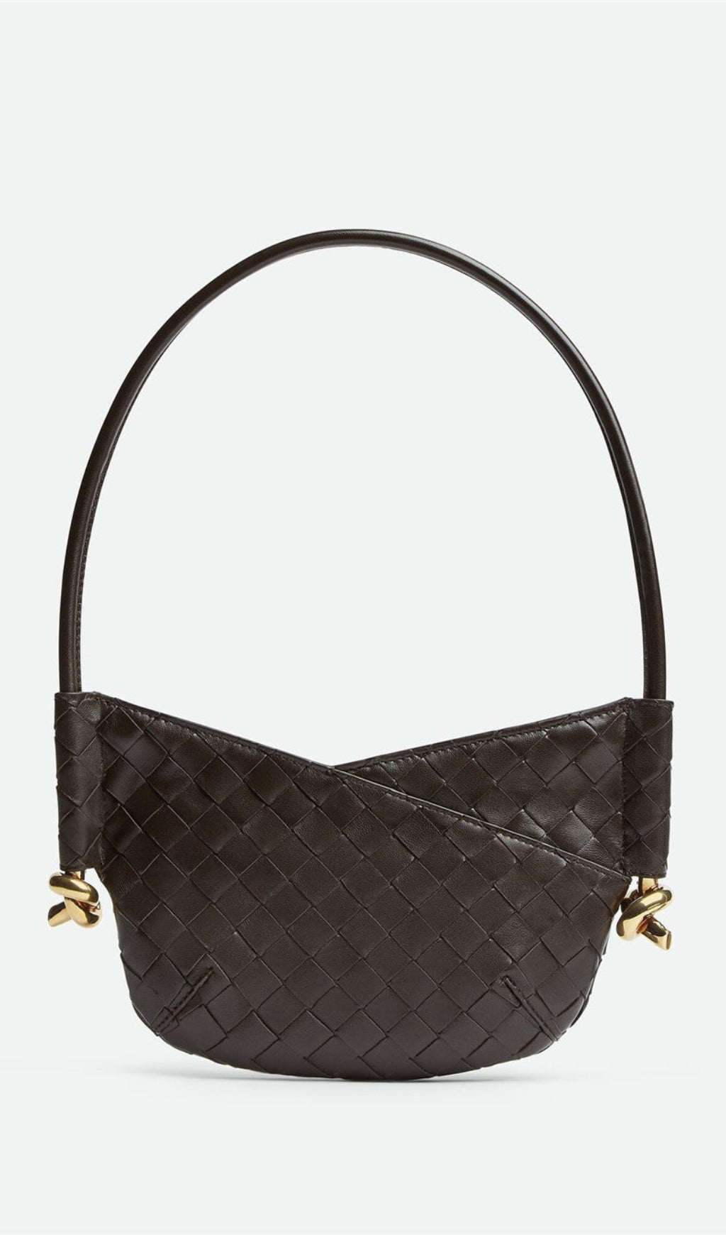 Azalea Weave Mini Shoulder Bag - Chocolate