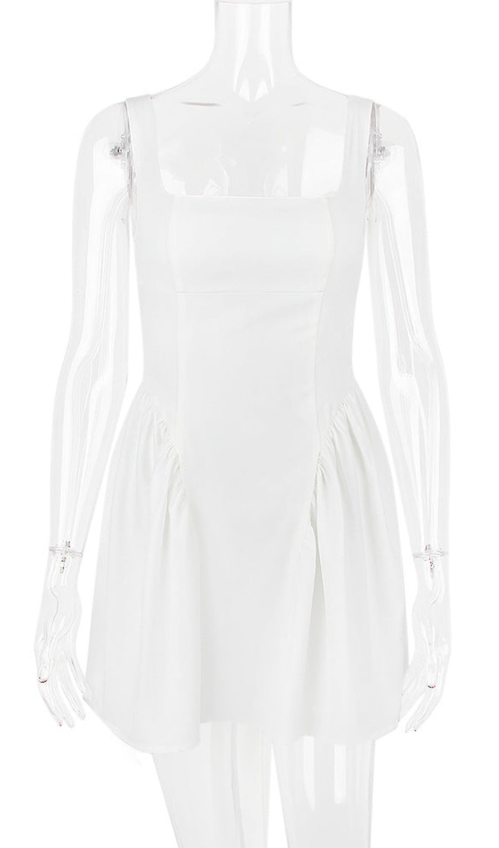 BACKLESS BOW MINI DRESS IN IVORY