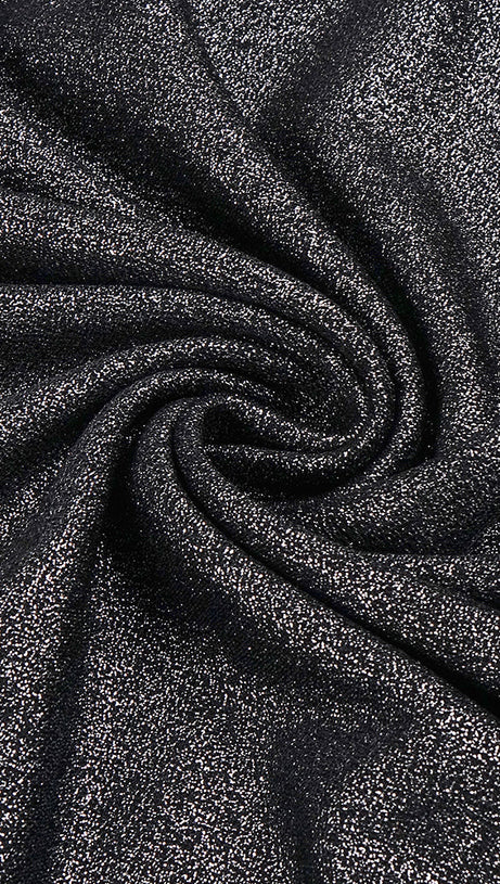 CUT OUT BACKLESS GOWN IN BLACK