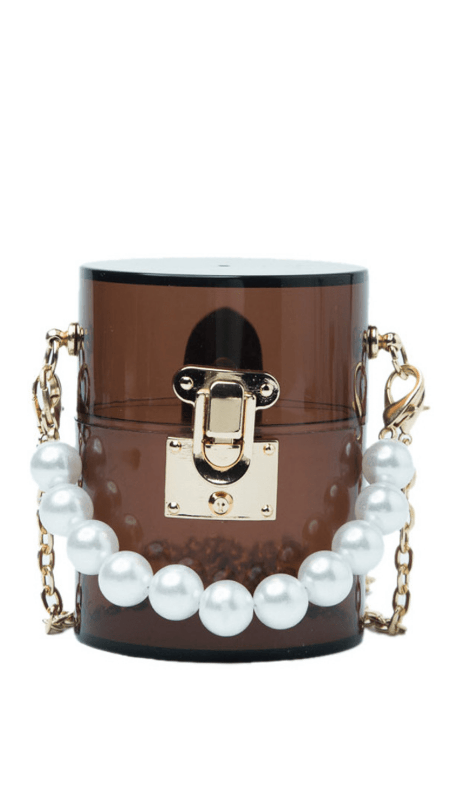 BORSA IN GELATINA DI PERLE ACRILICHE BLU