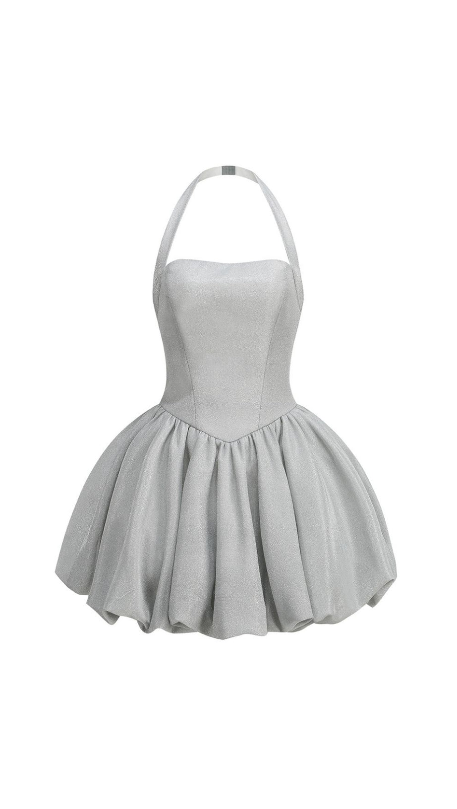 Jerrod Grey Sparkle Halter Bubble Mini Dress - Glam Party Ready