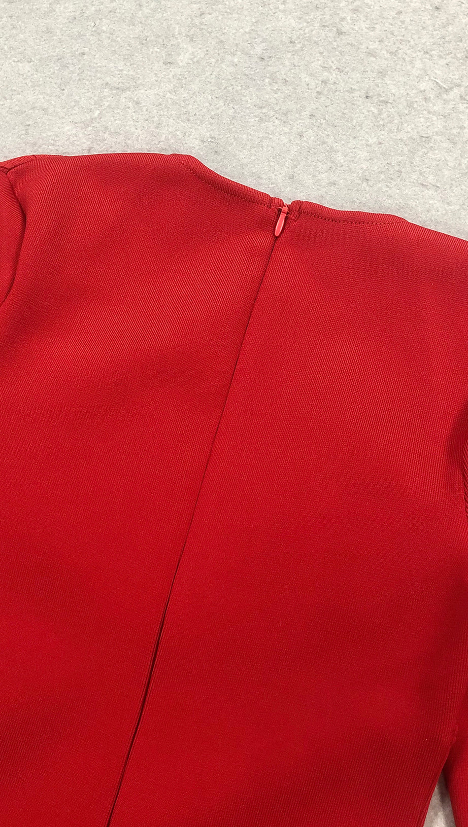 SYLVIA CRYSTAL EMBELLISHED LONG SLEEVE MAXI DRESS IN RED