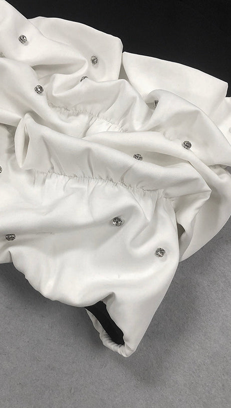 TRACY OCEAN WAVES LONG SLEEVE MINI BLAZER DRESS