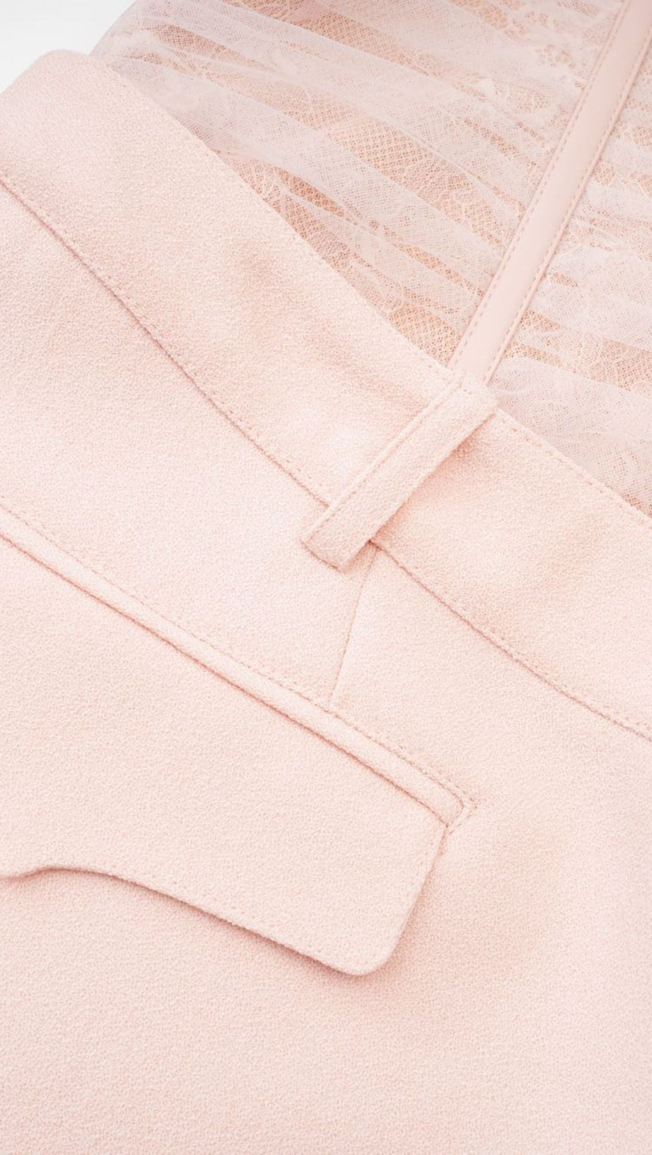 BELT LOOPS MESH MINI DRESS IN PINK