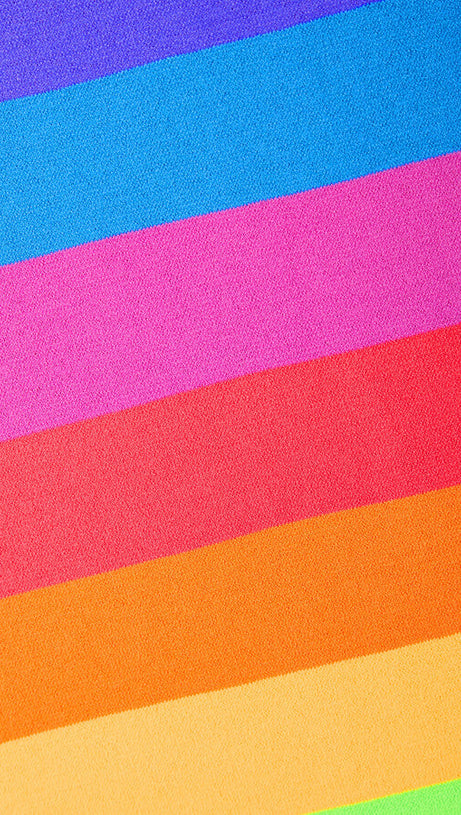 STRIPED JERSEY MAXI DRESS IN PURPLE