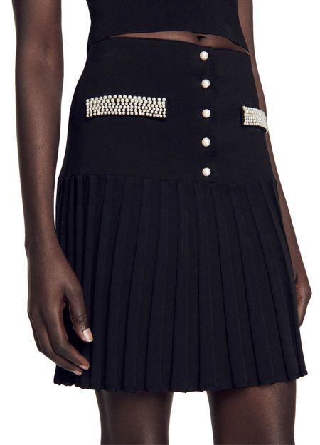 GONNA IN MAGLIA PLISSETTATA 