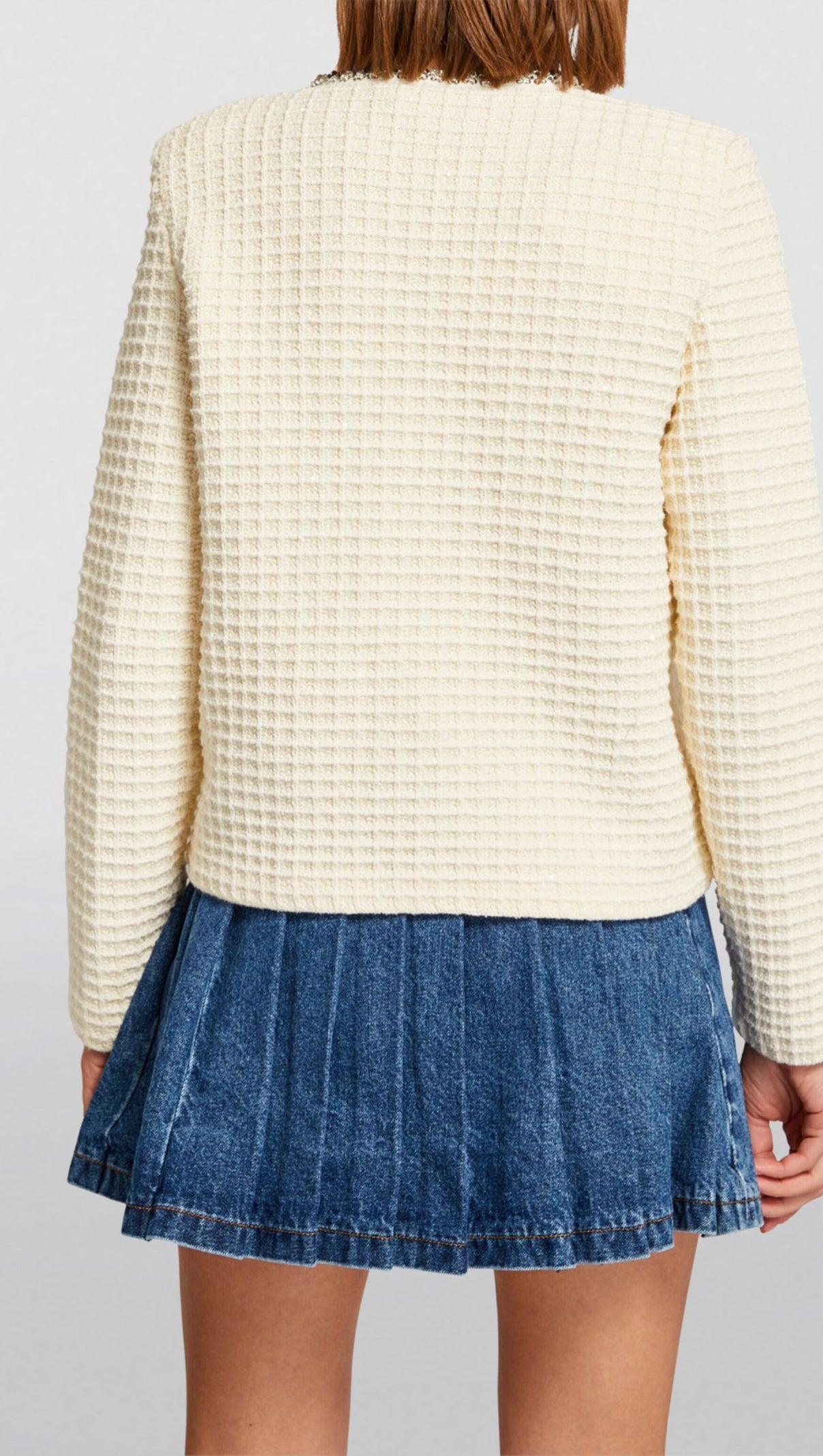 AIIZIE CREAM KNIT CARDIGAN - product image