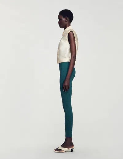 LIMON CROPPED SATIN SHIRT