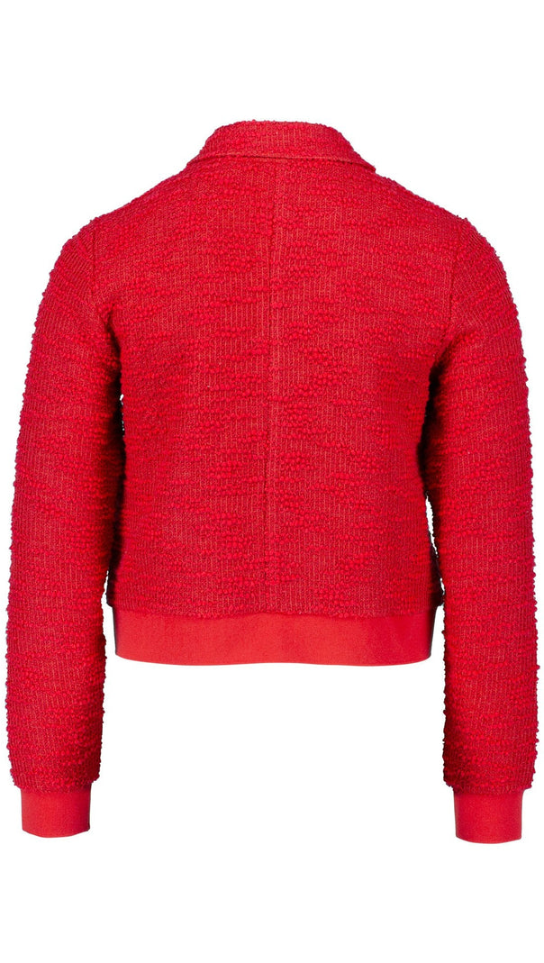 AIIZIE PLAIN JACKET SKIRT SET IN RED - product image