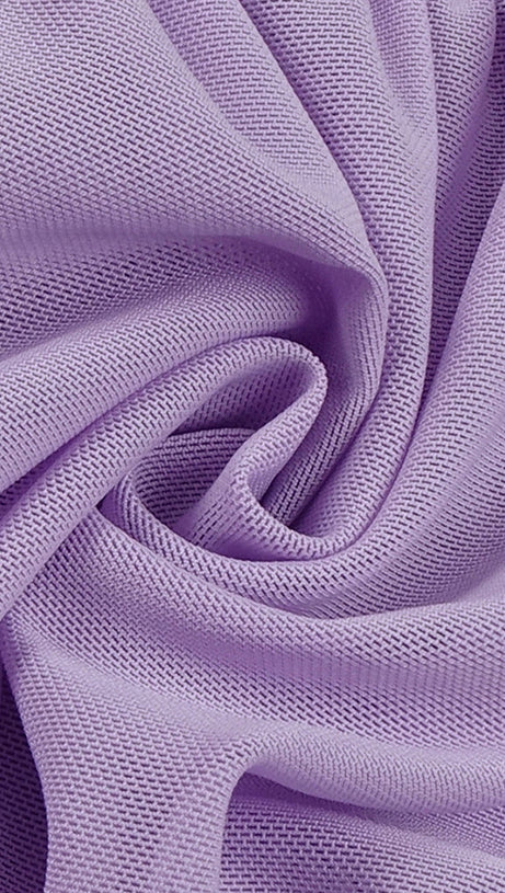 FLOWER BLOOM EMBELLISHED MIDI DRESS IN LILAC