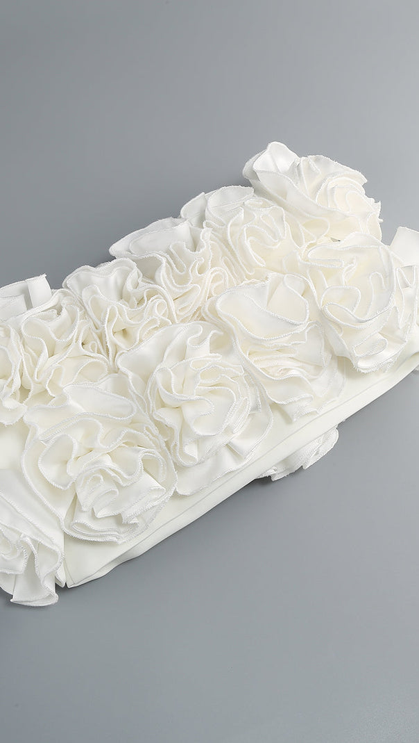 AIIZIE CLEGG WHITE CORSET FLOWER TWO-PIECE SET - product image