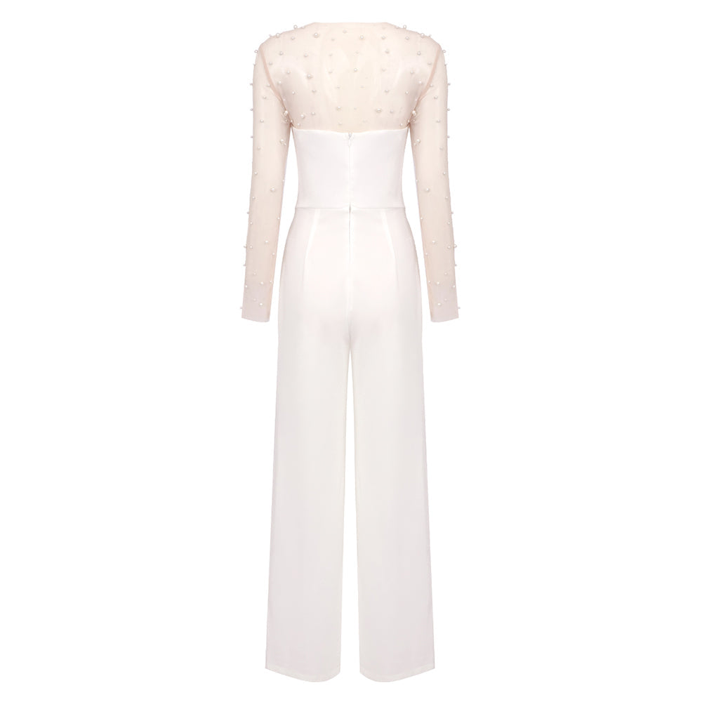 AIIZIE MESH PEARL JUMPSUIT TWO PIECE - product image