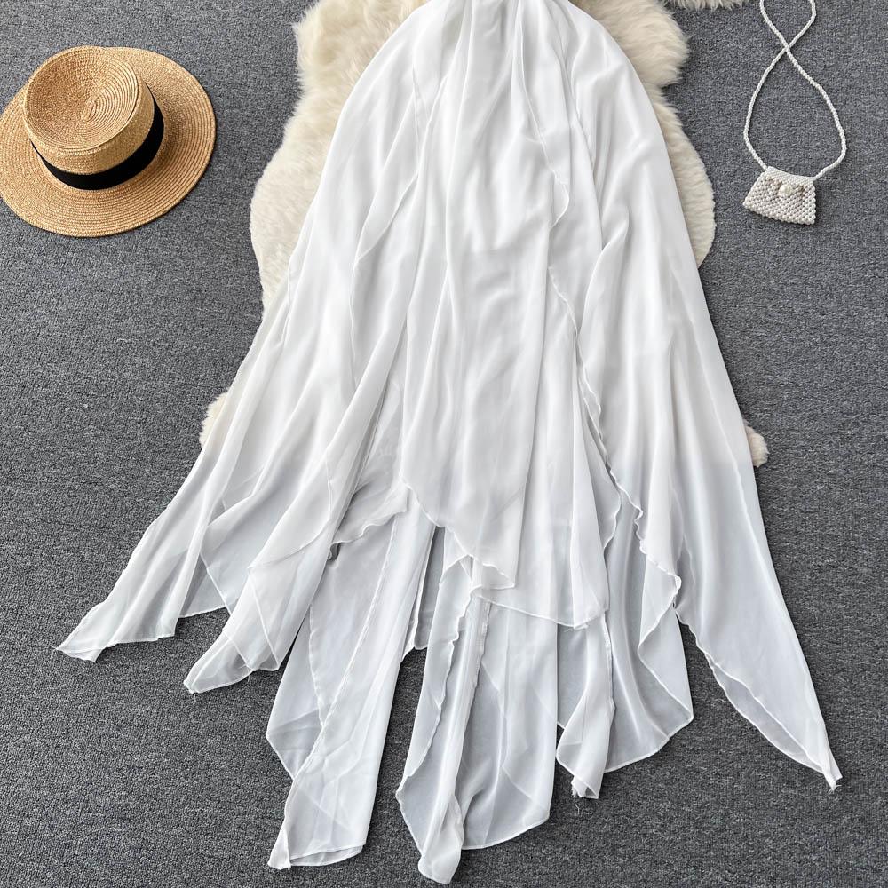 AIIZIE ELEGANT WHITE STRAPLESS MAXI DRESS - product image
