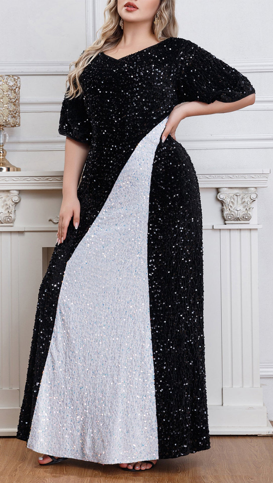AVIANA SEQUINED MAXI DRESS