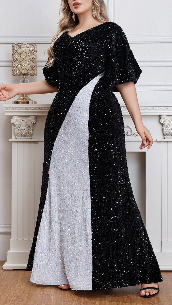 AIIZIE AVIANA SEQUINED MAXI DRESS - product image