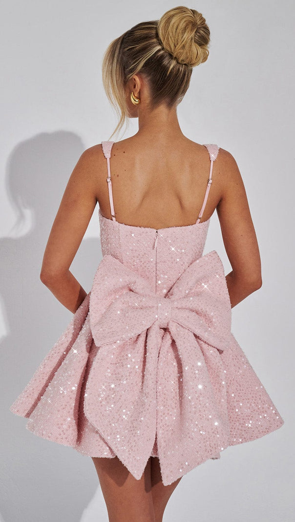 AIIZIE DOROTHY MINI DRESS - BLUSH - product image