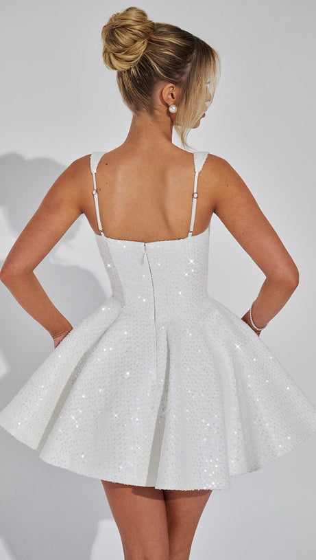 DOROTHY MINI DRESS - IVORY