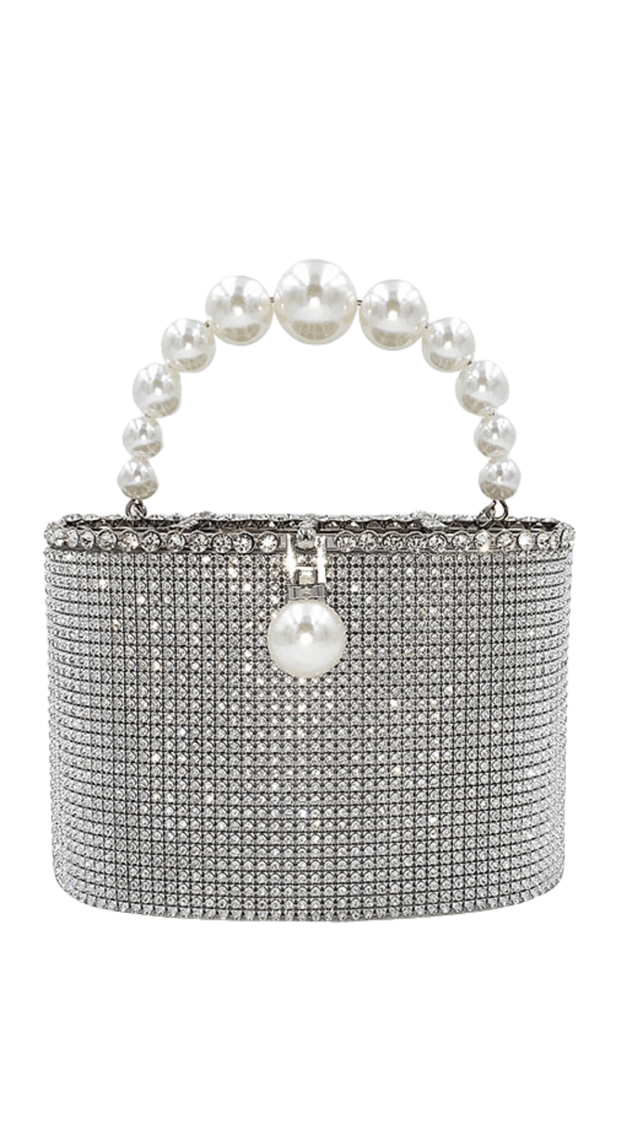 SLIVER PEARL LUGGAGE HANDBAG