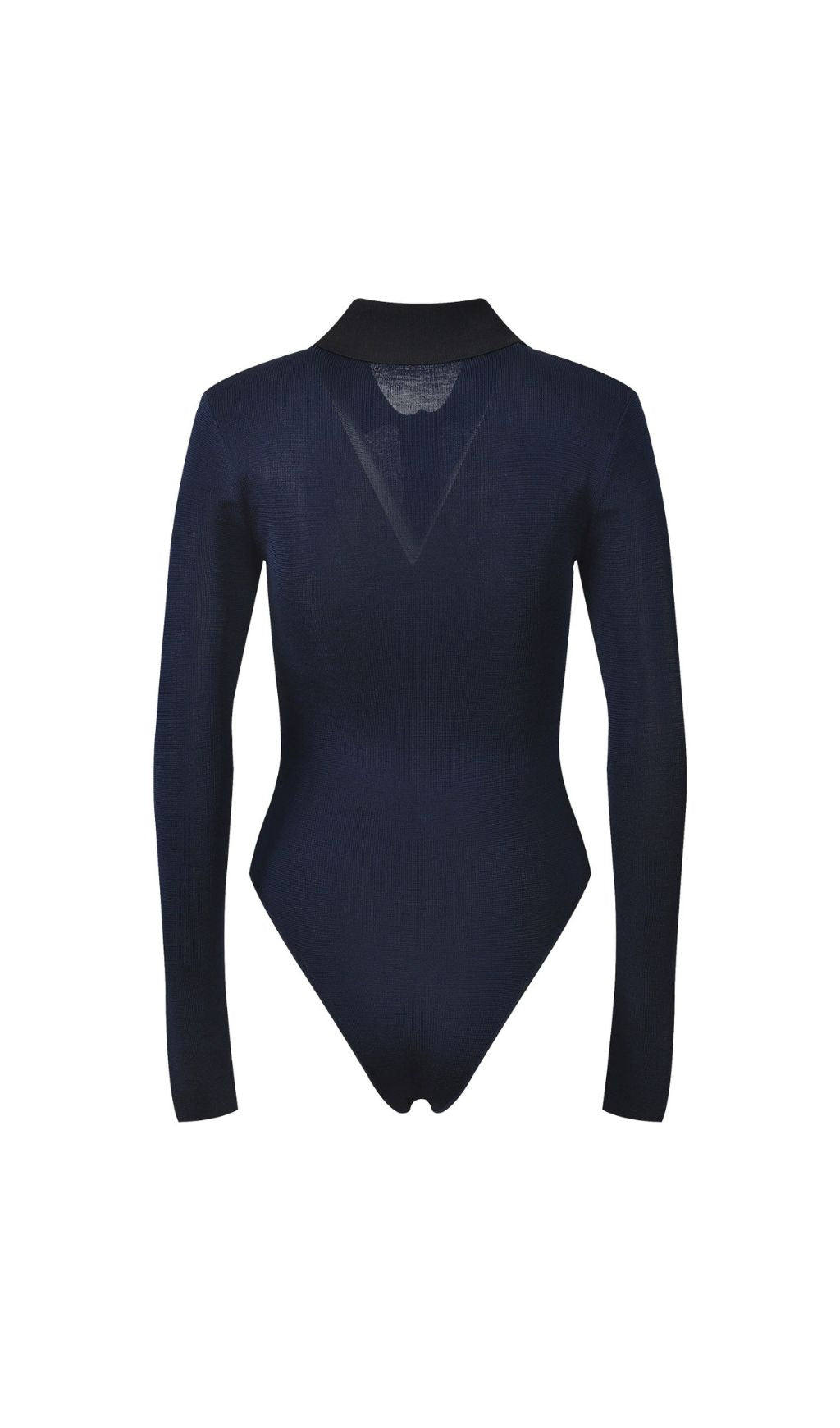 HILAL CHIC RIBBED KNIT GOLD-BUTTON BODYSUIT