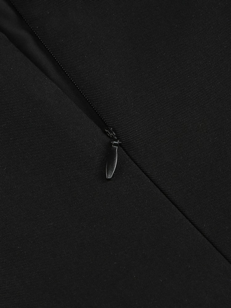 AIIZIE CAROLINE ROSETTE-DETAILED MINI DRESS IN BLACK - product image