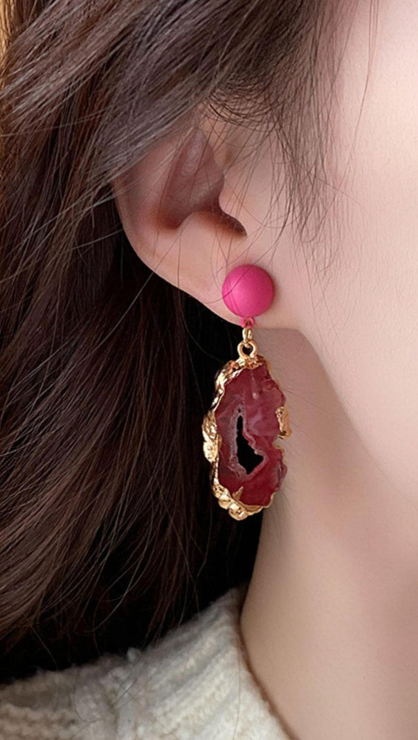 AIIZIE DOROTHY PINK EARRINGS - product image