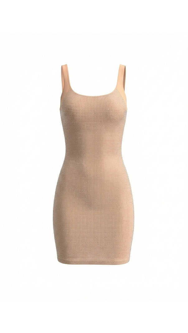 AIIZIE Jaysha Dazzling Rhinestone Backless Mini Dress | Sparkle & Slay - product image