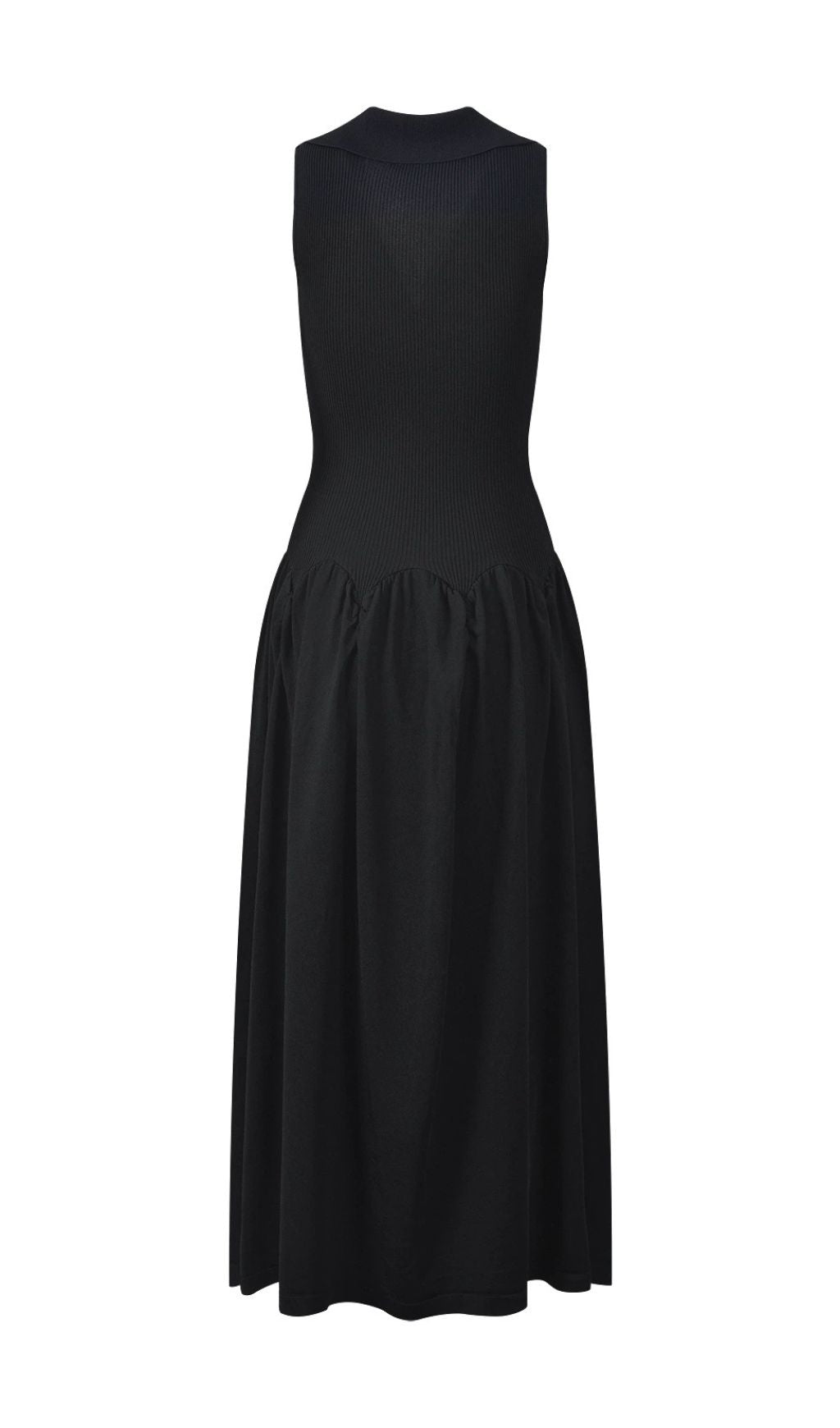 HAVEN EFFORTLESS CHIC BLACK SLEEVELESS KNIT MAXI DRESS FOR WOMEN