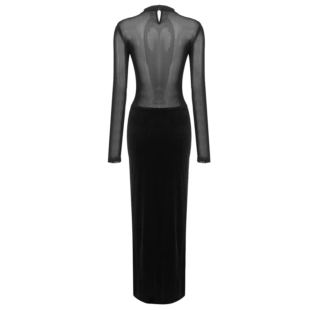 AIIZIE MEREDITH SEMI-SHEER MAXI DRESS - product image