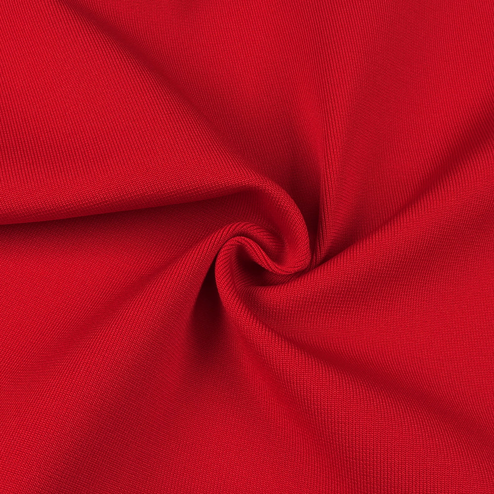 AIIZIE CUTOUT HALTER BACKLESS DRESS IN RED - product image